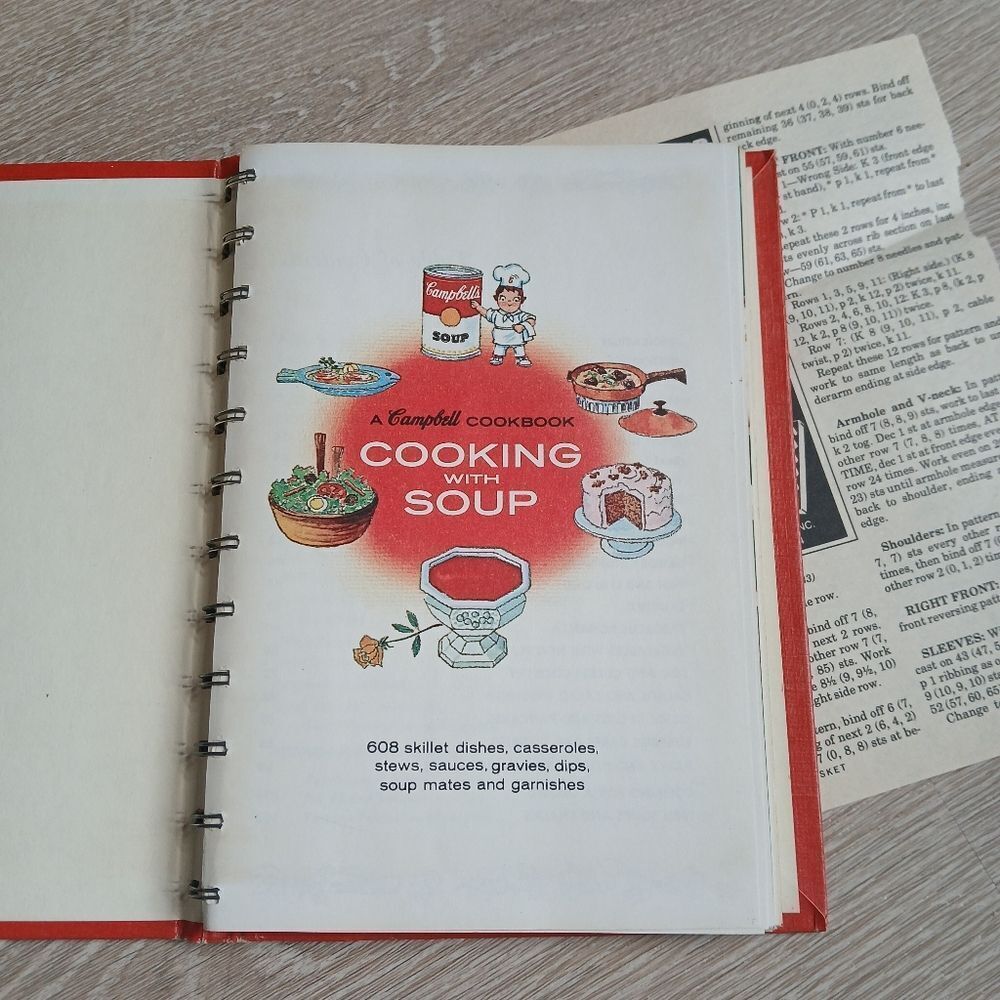 A Campbell Cookbook cooking with Soup Recipes LITHOGRAPH First Edition - Picture 3 of 15